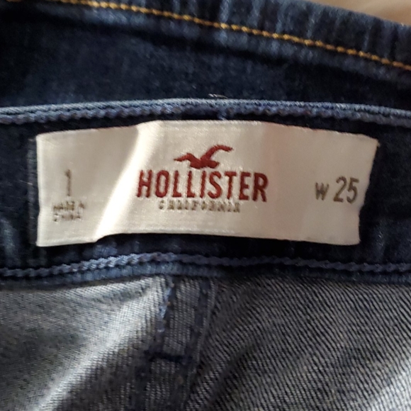 Hollister jeans size 1 dark wash - Picture 2 of 4